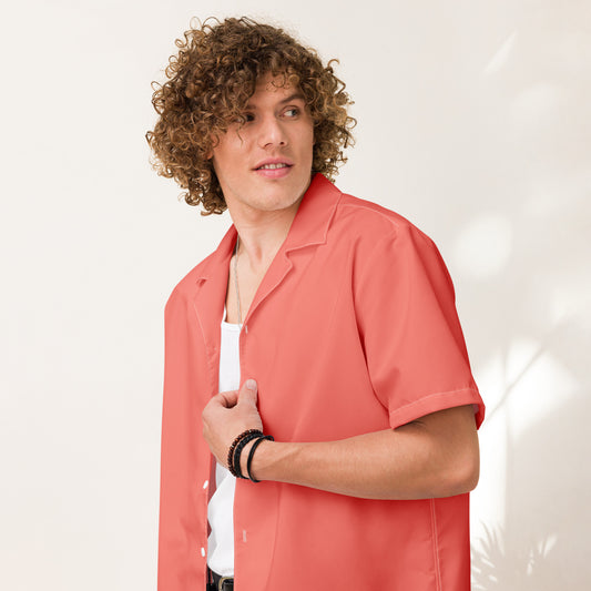 Logo of ASR unisex button shirt - salmon