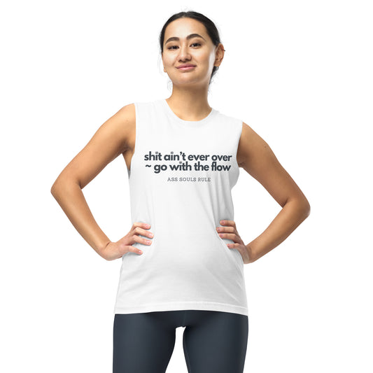 Camiseta sin mangas unisex Go With the Flow