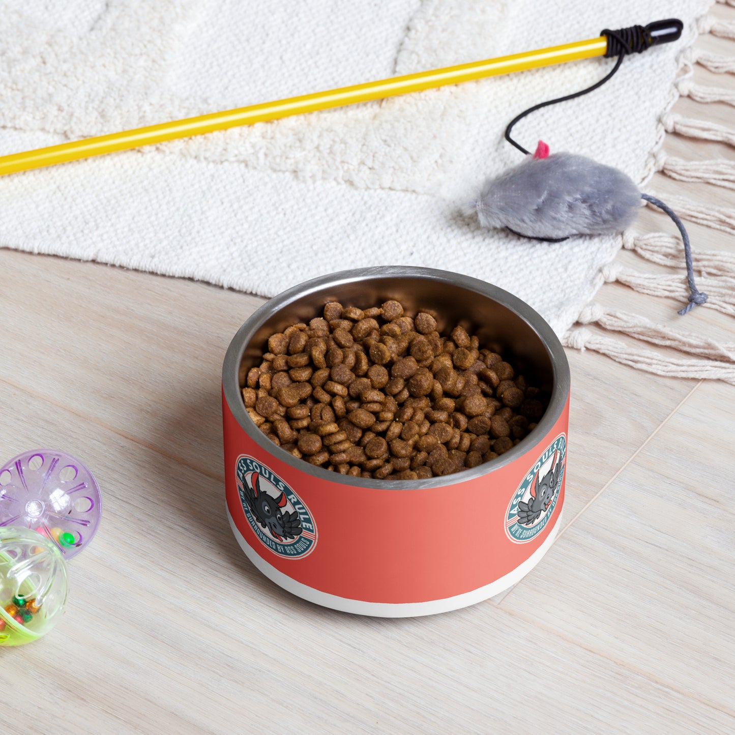Logo of ASR pet bowl - salmon
