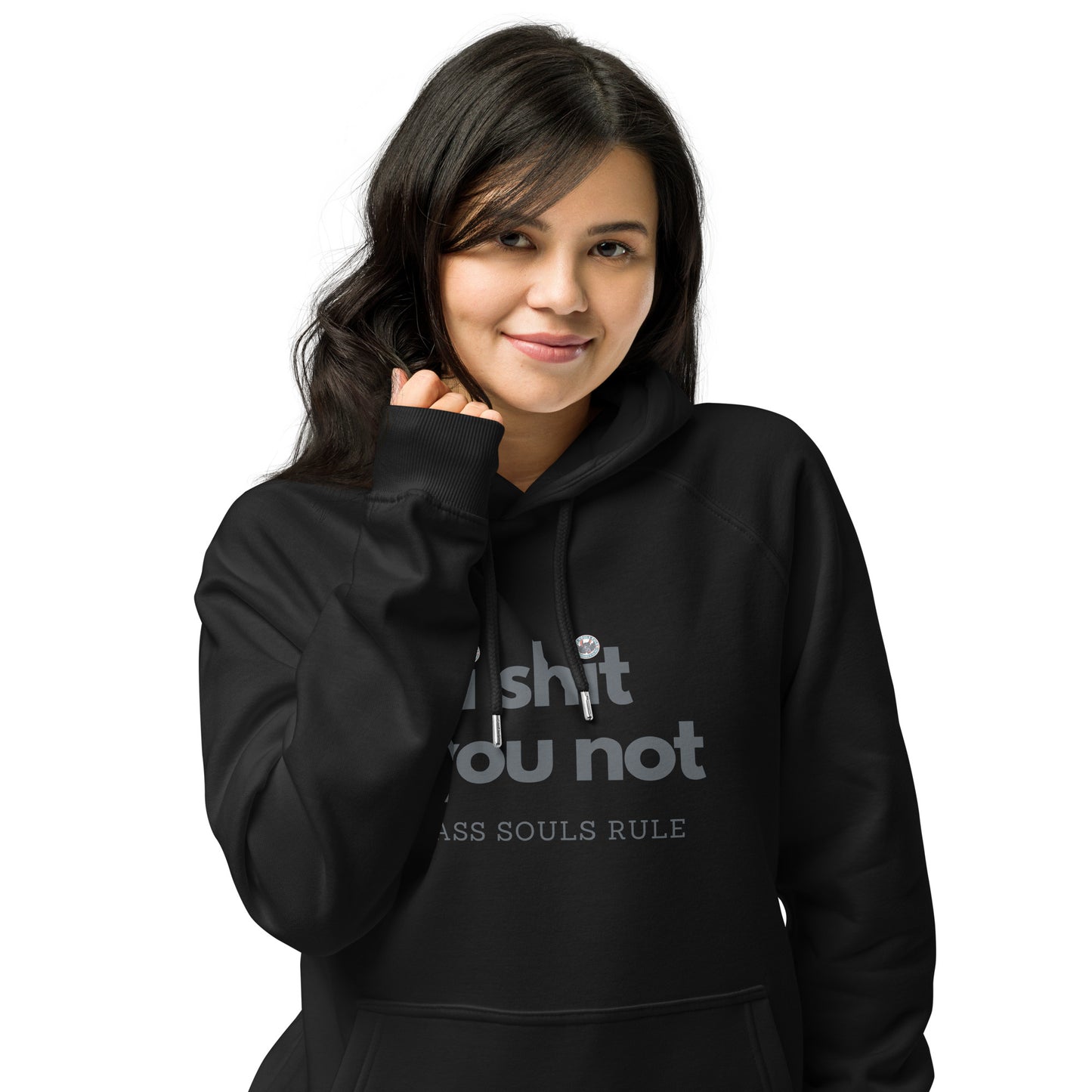 I Shit You Not unisex eco raglan hoodie