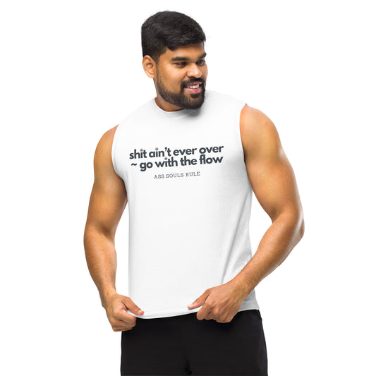 Camiseta sin mangas unisex Go With the Flow