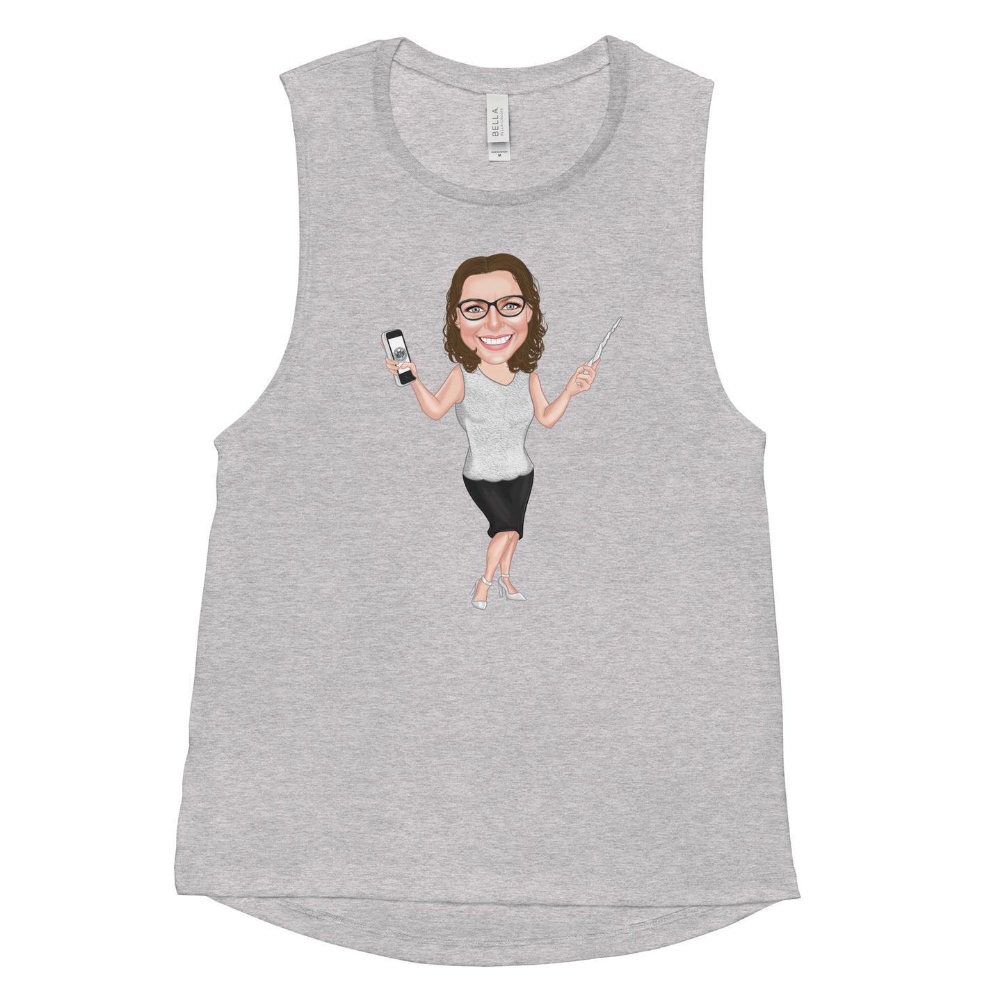 Atlas Scribe ladies’ muscle tank