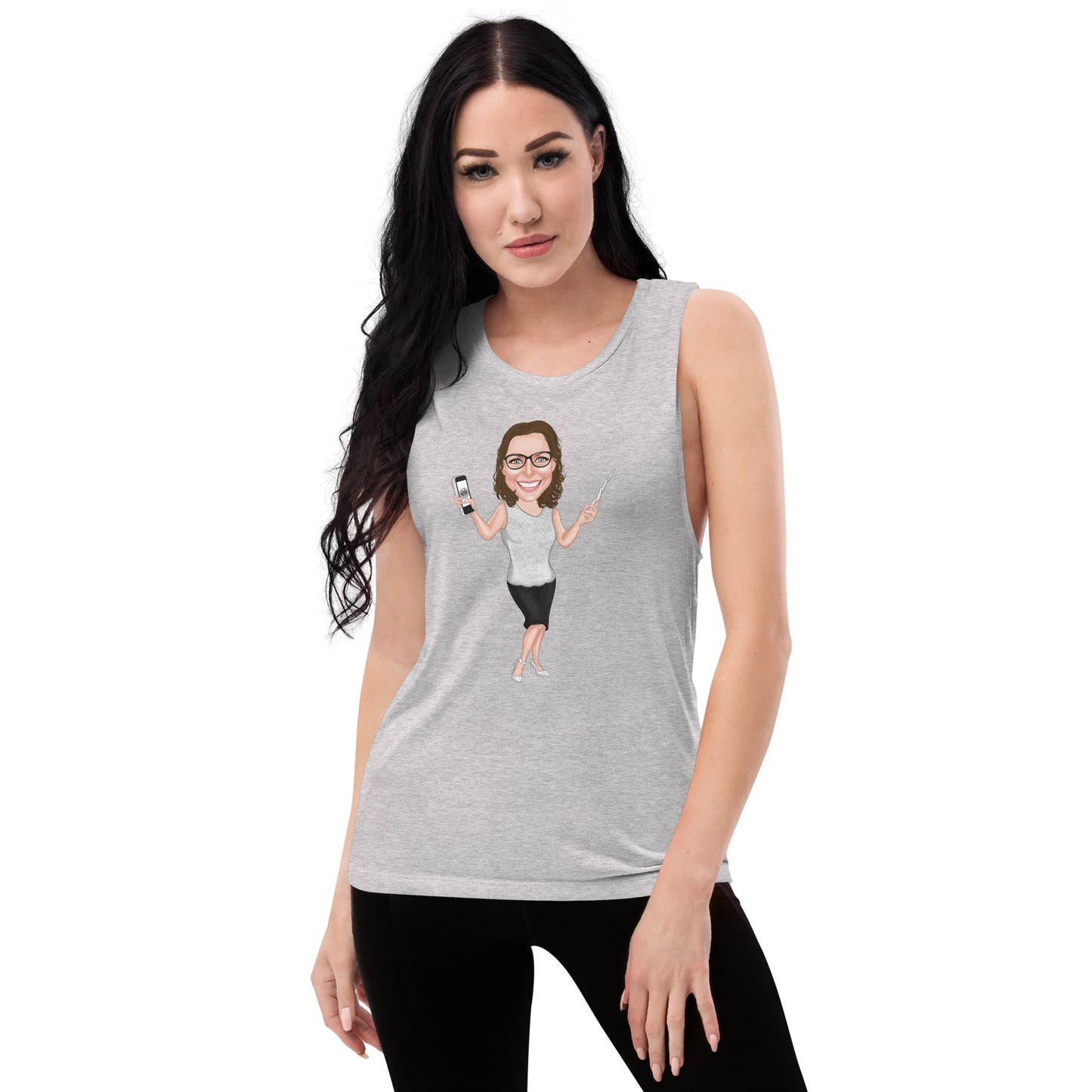 Atlas Scribe ladies’ muscle tank
