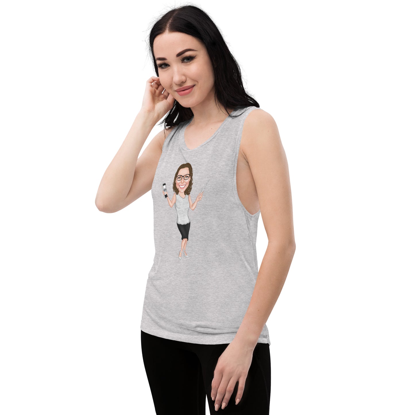Atlas Scribe ladies’ muscle tank