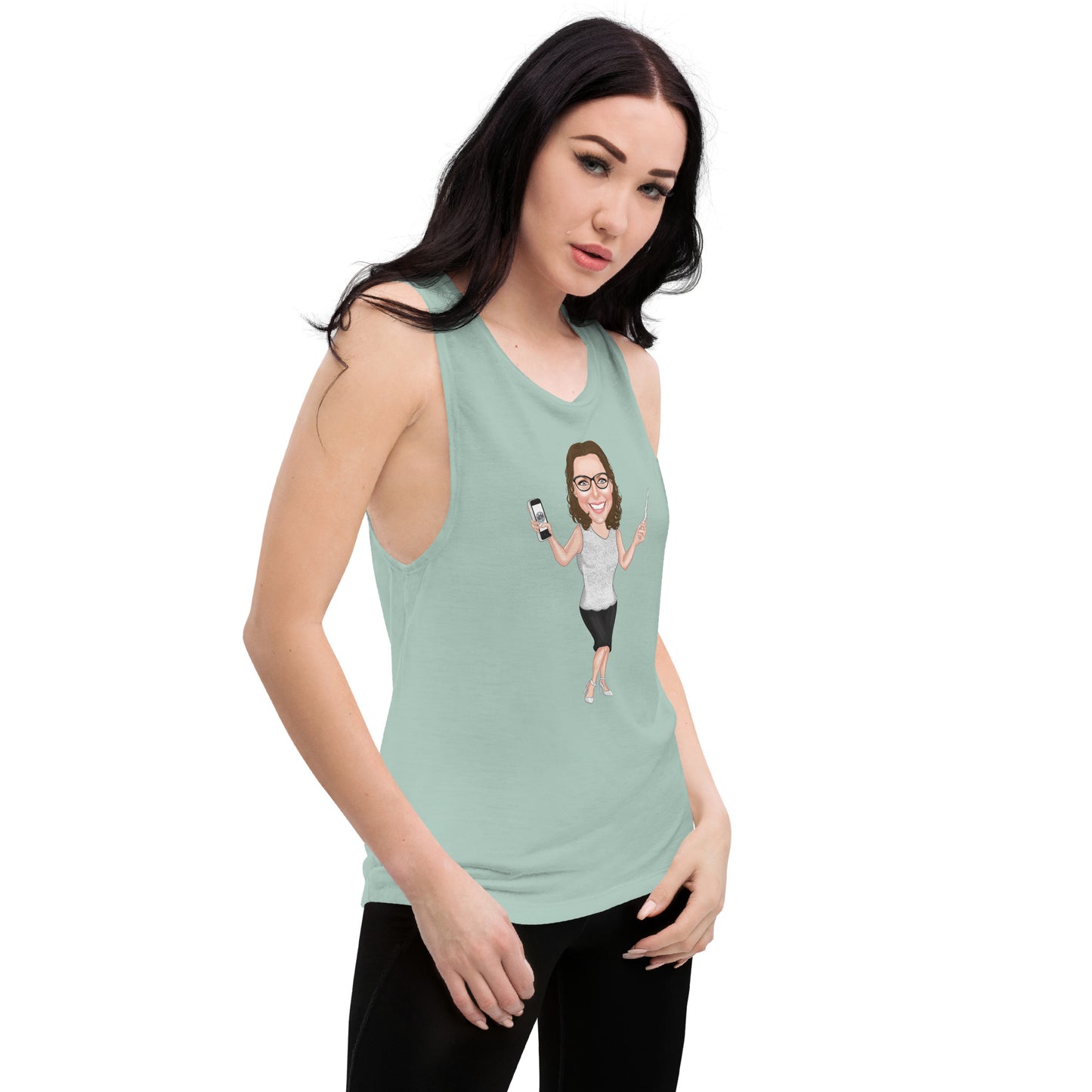 Atlas Scribe ladies’ muscle tank