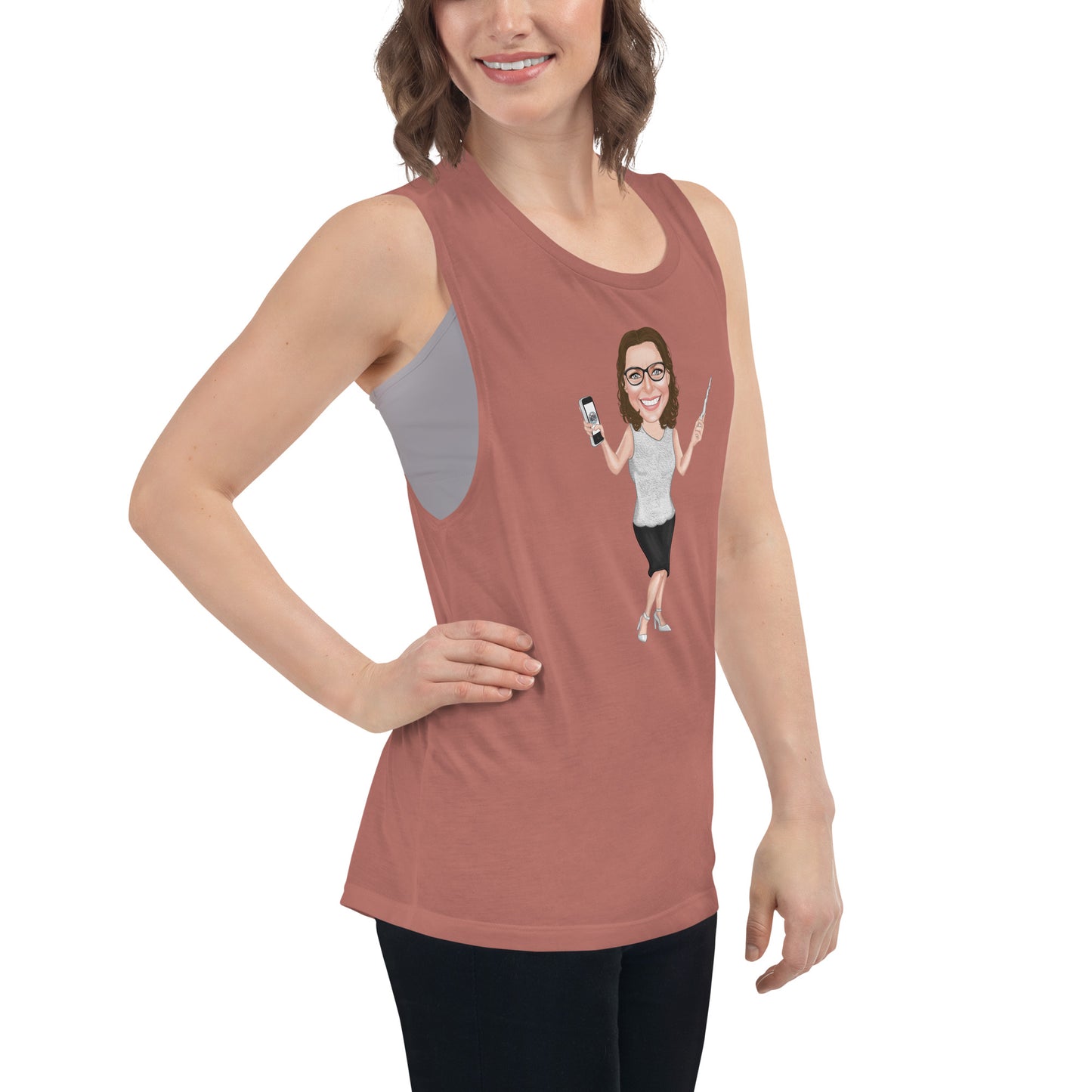 Atlas Scribe ladies’ muscle tank