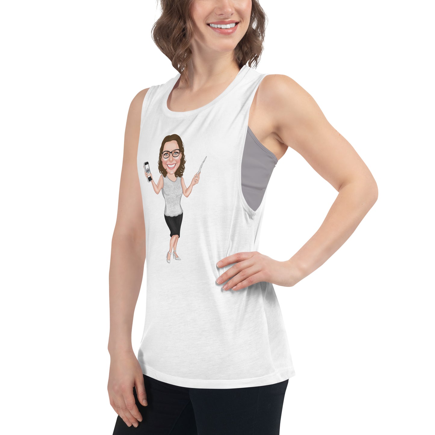 Atlas Scribe ladies’ muscle tank